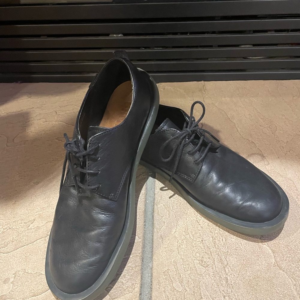 Camper Dark Leather Derbys